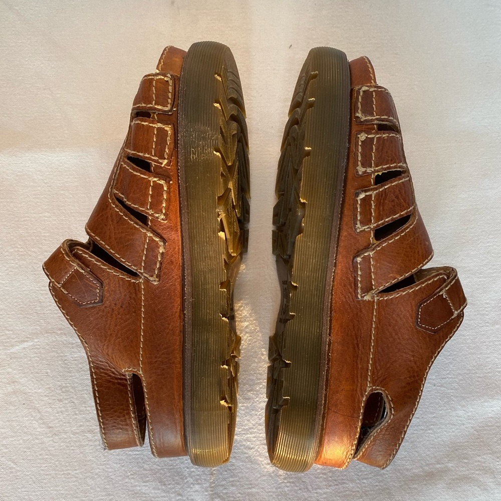 Dr. Martens 8344 Arc Fisherman Sandals Brown Leather Men’s 10 Made in England - Picture 3 of 11